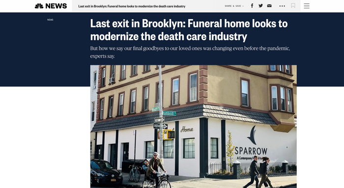 NBC News - Last exit in Brooklyn: Funeral home looks to modernize the death care industry