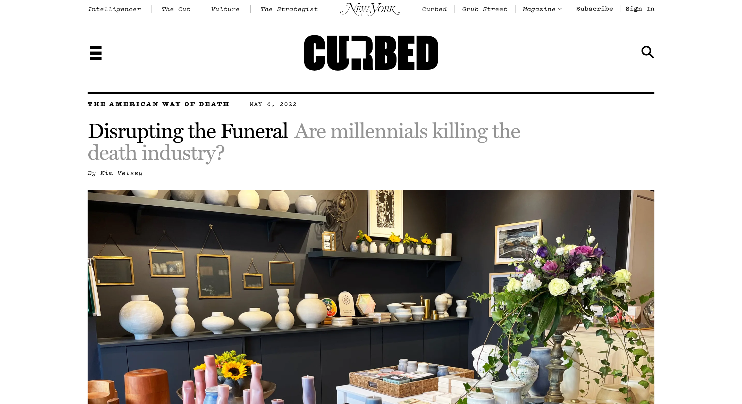 CURBED - Disrupting the Funeral Are millennials killing the death industry?
