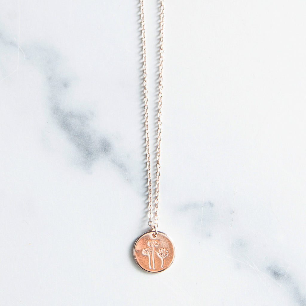 Simple Cosmos - Rose Gold Flowershop Collection Necklace