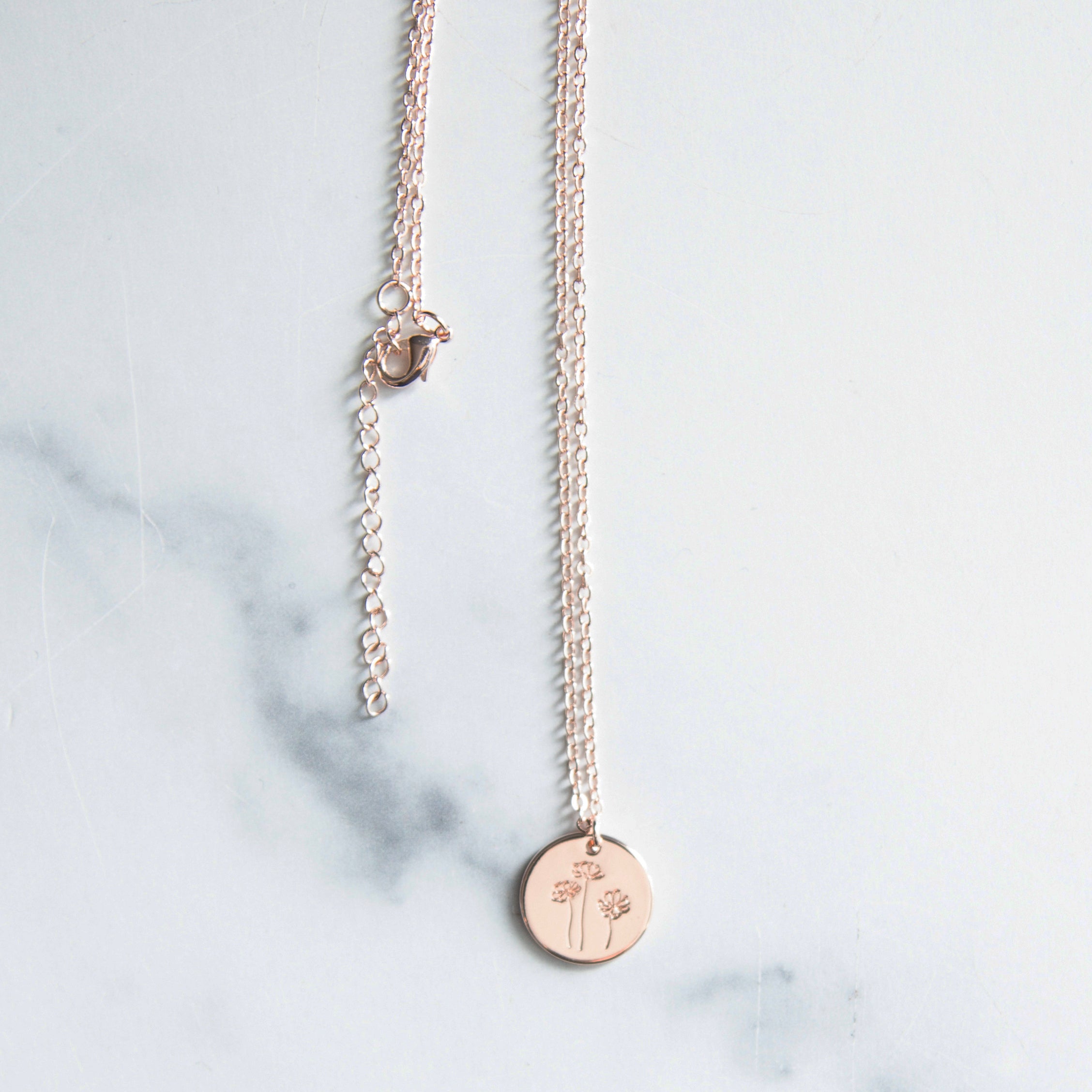 Simple Cosmos - Rose Gold Flowershop Collection Necklace