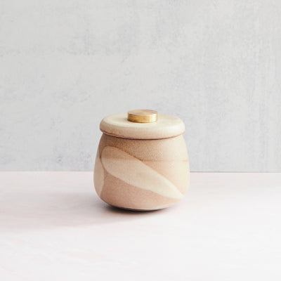 Small Sand Ceramic Urn